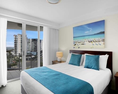 Aqua Vista Resort Maroochydore 1 Bed Apartment Bedroom